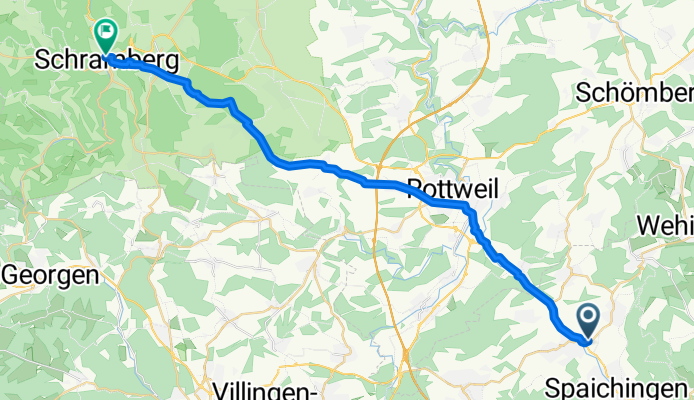 Denkinger Straße 15, Aldingen nach Am Schlößle 1, Schramberg