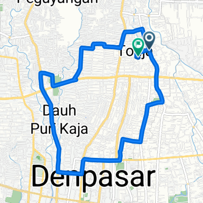 Jalan Seroja 36, Kecamatan Denpasar Utara to Gang Belibis 36, Kecamatan Denpasar Utara