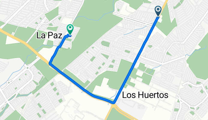 De Carretera a San Mateo 318, Juárez a Calle Piel Canela 103e, Juárez