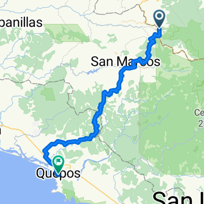 De Carretera Interamericana a Calle 1, Quepos