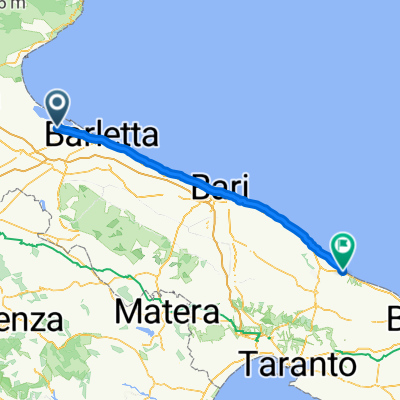 Via della Transumanza 34, Trinitapoli to Viale delle Terme, Torre Canne