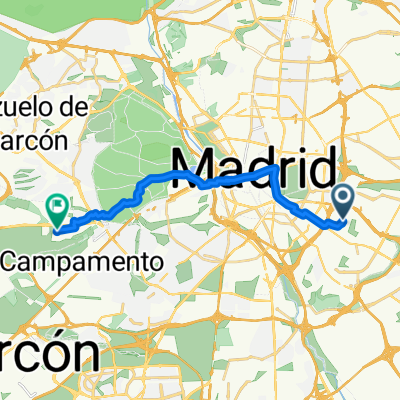 De Calle Alto del León 2, Madrid a Calle Virgilio 25A, Pozuelo de Alarcón