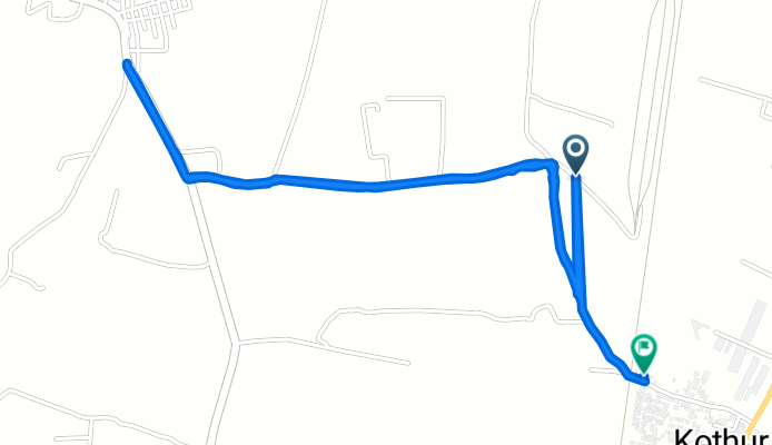 Kothur to thigapur