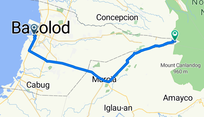 Bacolod to Campuestohan, Talisay City