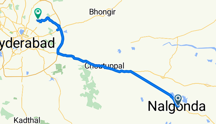 Unnamed Road, Nalgonda to Ayodhya Nagar Road, Secunderabad