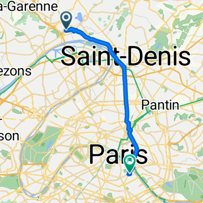 De 1–3 Rue des Raguenets, Saint-Gratien à 47 Boulevard de l'Hopital, Paris