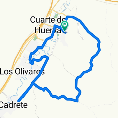 De Calle del Cabecico Redondo, Cuarte de Huerva a Calle del Cabecico Redondo, 2, Cuarte de Huerva