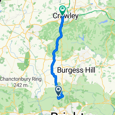 16 Devils Dyke Road, Brighton to 19 Lyndhurst Close, Crawley