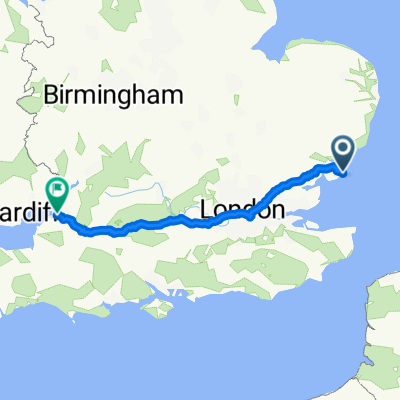 Route from 7–21 Norwood Way, Walton On The Naze a v2