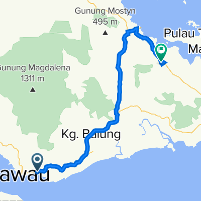 Jalan Tun Hussien Onn, Tawau to Unnamed Road, Semporna
