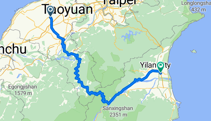 Tour 高鐵桃園 -- 宜蘭 (實騎版)