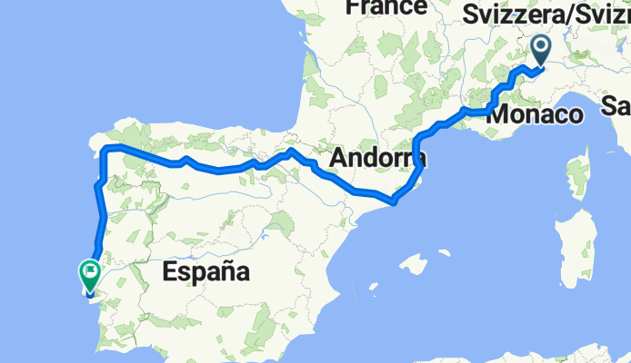 torino - barcellona - pamplona - santiago - lisbona