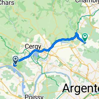 De 8 Chemin des Valences, Vaux-sur-Seine à 20 Rue Aristide Briand, Villiers-Adam