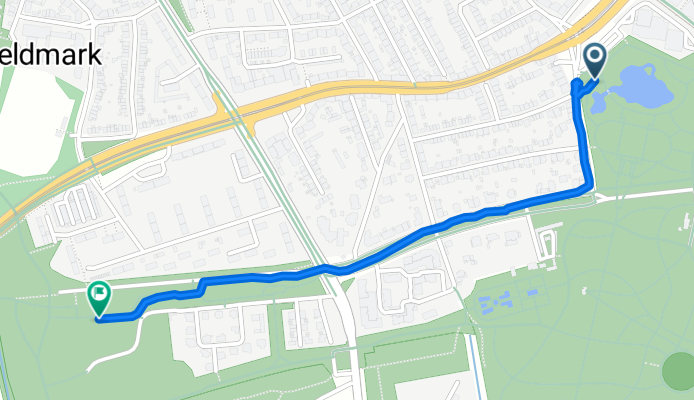 Route nach Zeppelinallee, Gelsenkirchen