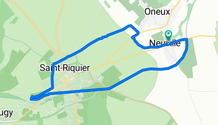 De Route de Doullens 9, Oneux à Route de Doullens 9, Oneux