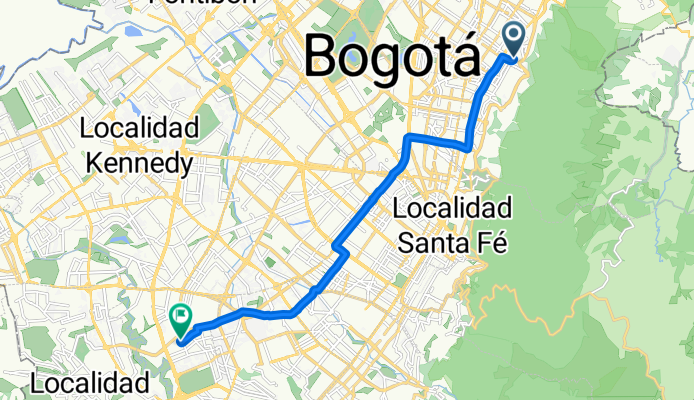 De Carrera 4 72-54, Bogotá a Calle 52g Sur 3148, Bogotá
