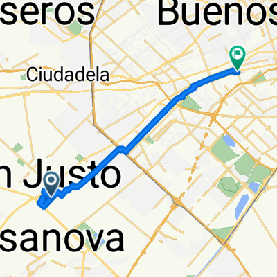 De Avenida Doctor Ignacio Arieta 3882, San Justo a Avenida Directorio 1900
