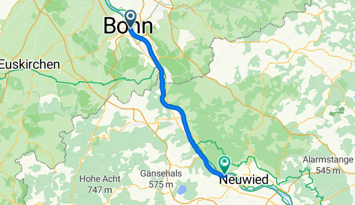 K-M Tag 3 Bonn-Adernach, 43 km