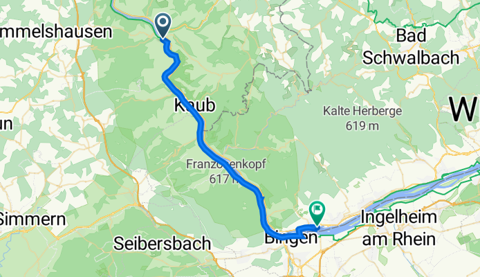 K-M: Tag 6 St. Goar/St. Goarshausen-Rüdesheim, 32 km