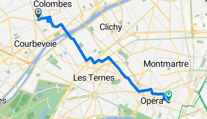 De 68 Rue du Moulin Bailly, La Garenne-Colombes à 19 Rue d'Uzès, Paris