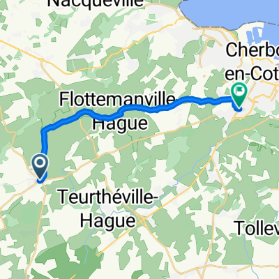 De 19 Village des Sources, Vasteville à 163–165 Rue Roger Salengro, Cherbourg-en-Cotentin