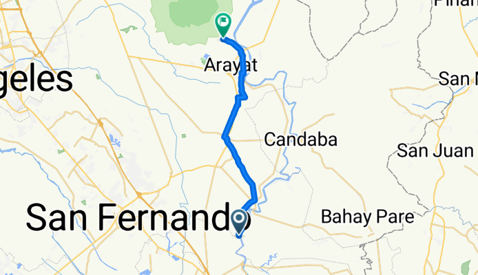 Pampanga River Control Road, San Luis to Arayat