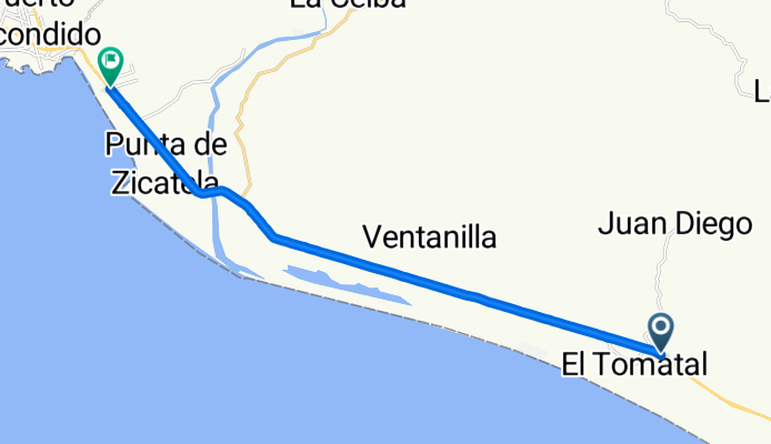 De Acapulco - Salina Cruz, Agua Fría a Carretera Costera 800, San Pedro Mixtepec