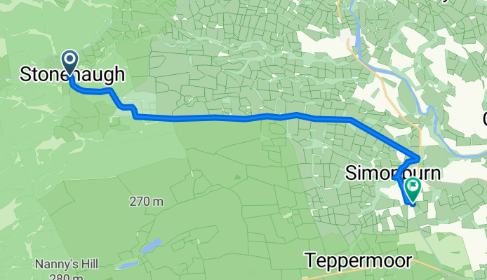 The Woodlands, Swarland to Unnamed Road