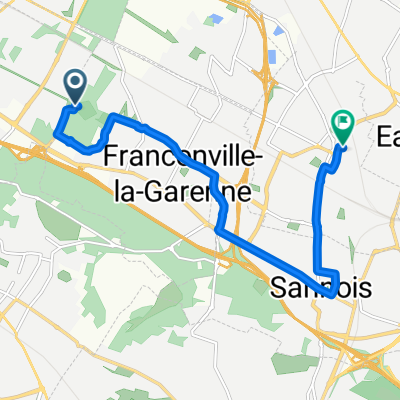 De Chemin de Montigny au Plessis-Bouchard, Franconville à 25 Rue de la Halte, Ermont