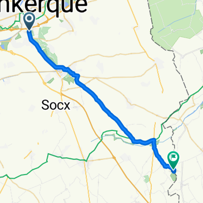Route from Rue des Forts 170, Coudekerque-Branche
