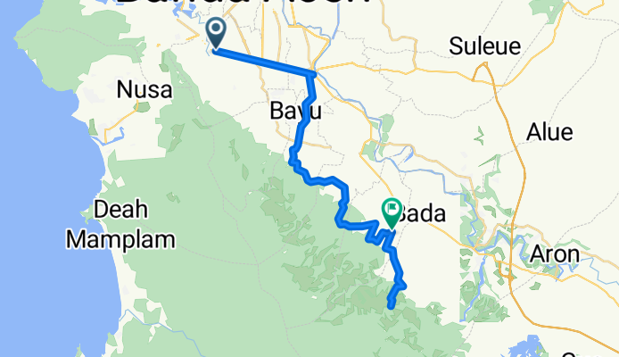 Jalan Soekarno - Hatta 18, Kecamatan Banda Raya to Unnamed Road, Kuta Malaka