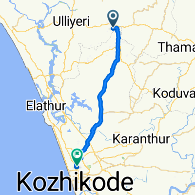 Areepuram Mukku Road, Balussery to National Highway 17, Kozhikode