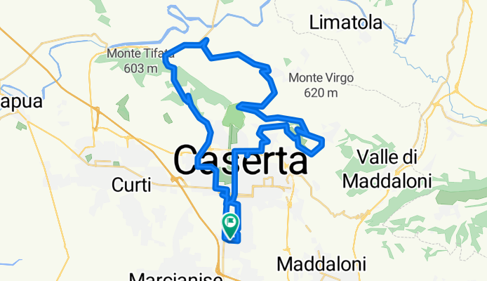 Da Viale Italia 59, San Nicola la Strada a Viale Italia 50, San Nicola la Strada