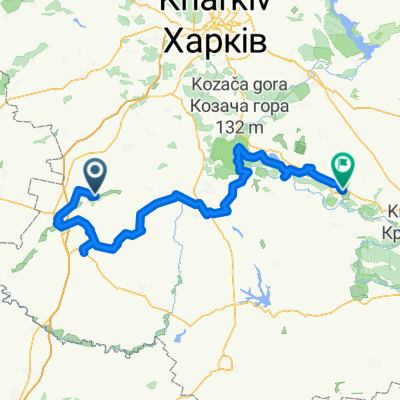 От Unnamed Road, Калинівка до вулиця Петра Азаренка, Балаклія