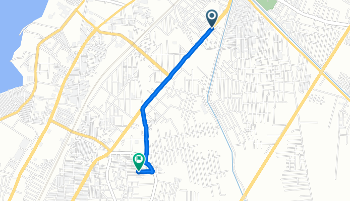 Unnamed Road, Nellore to Unnamed Road, Nellore