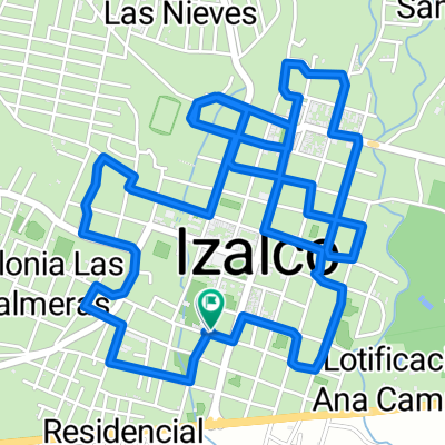 De 1a Avenida Sur, Izalco a 1a Avenida Sur, Izalco