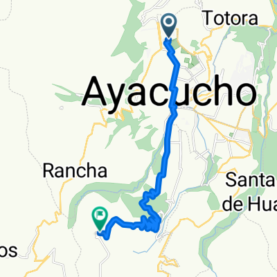 Ruta desde Avenida Cultura, Ayacucho
