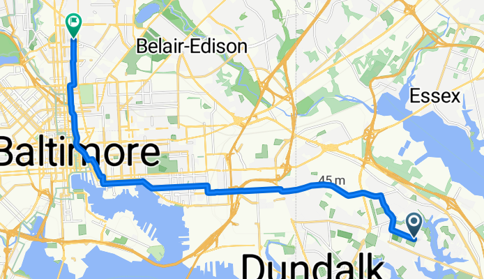 North Boundary Road 8160, Dundalk to East 29th Street 300, Baltimore
