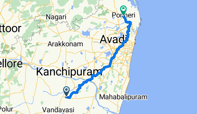 Uthiramerur Road, Manampathi Kandigai to Ponneri School