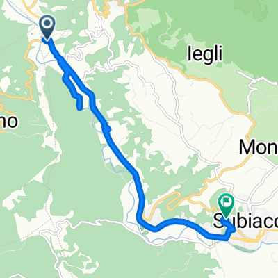 Da Via Madonna della Pace 2–140, Agosta a Via Giovanni XXIII 14, Subiaco
