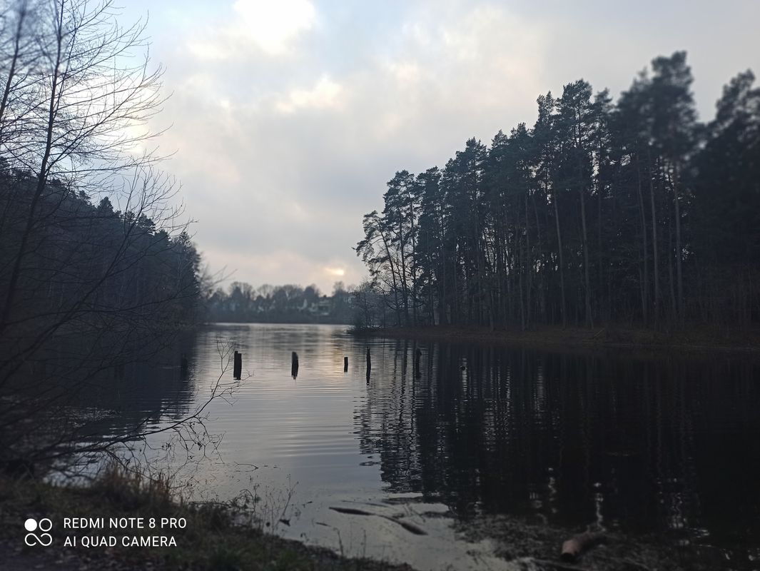 Jezioro Kortowskie i Długie  zimą