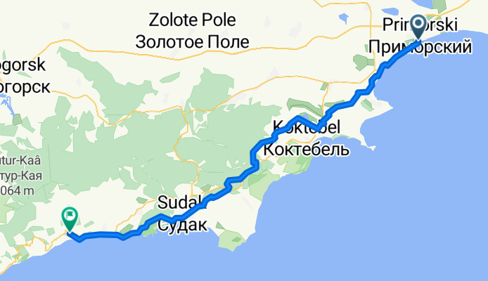 Умеренный маршрут в