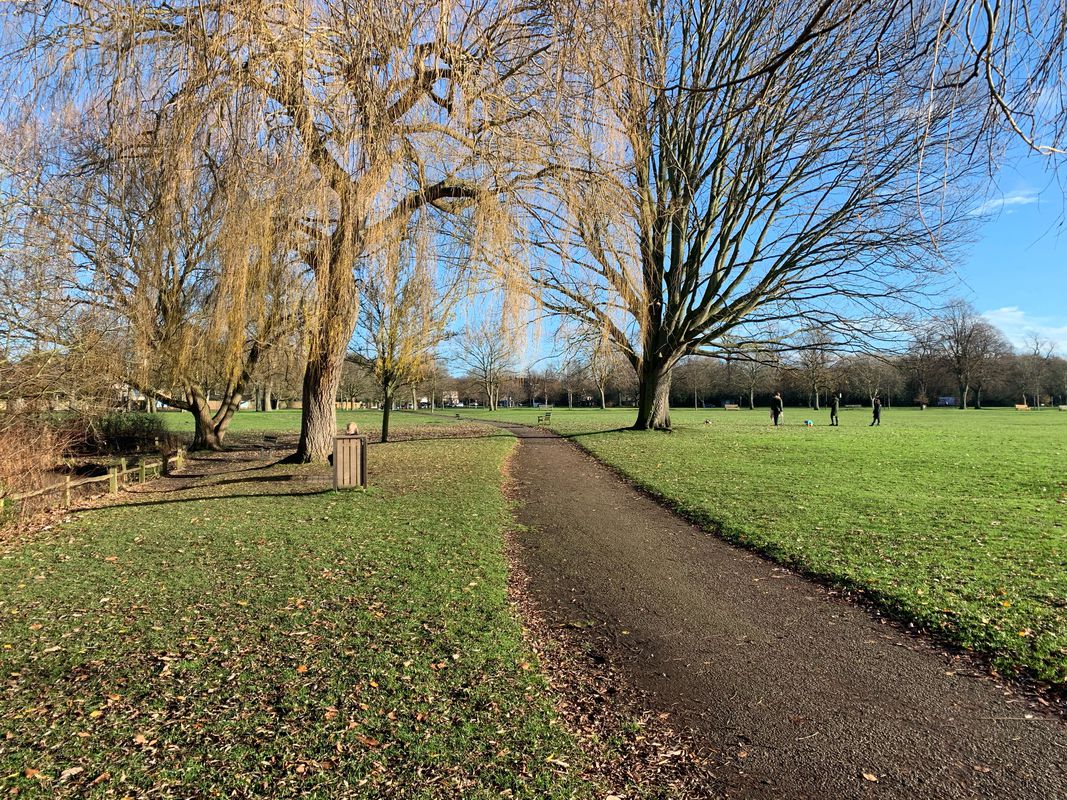 Start Morden loop via Raynes Park, Richmond Park and River Thames