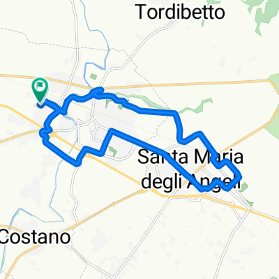 Da Via Monte Amiata 14, Bastia Umbra a Via Lago di Garda 28, Bastia Umbra