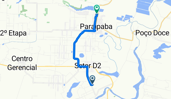 Rota para Rua 1, 183, Paraipaba