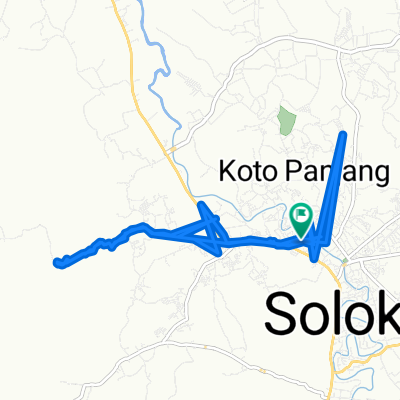 Jalan Perwira 7, Lubuk Sikarah to Jalan Ahmad Yani 94, Lubuk Sikarah