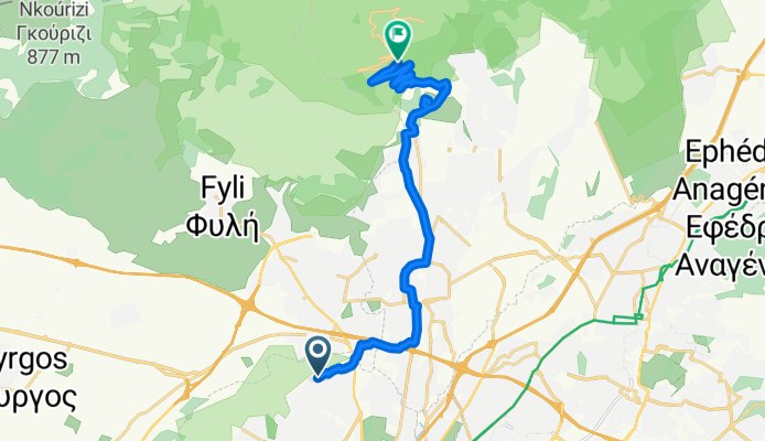 Αιόλου 43, Καματερό to Πάρνηθος, Περιφερειακή ενότητα Ανατολικής Αττικής