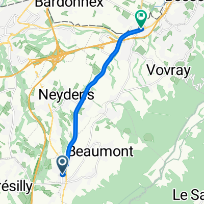 Grand Rue 298, Beaumont to Route d'Annecy 78, Collonges-sous-Salève