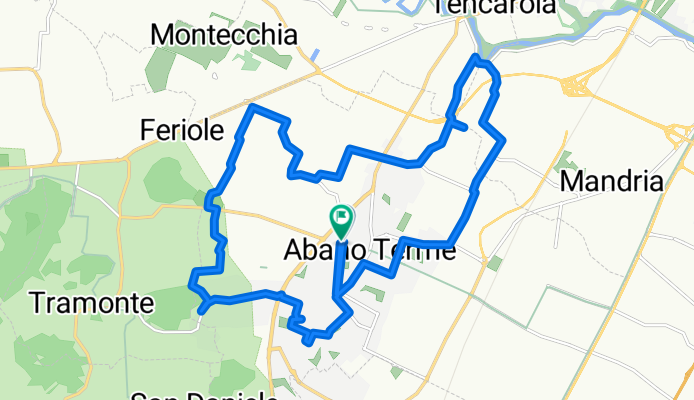 Paesaggio rurale di Abano Terme percorso n°2