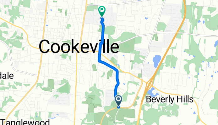 845 Old Walton Rd, Cookeville to 701–799 Terrace Hill Rd, Cookeville